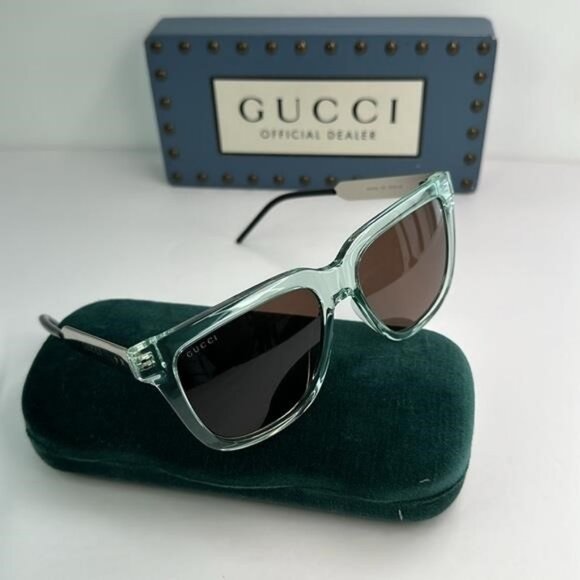 💯- New Authentic GUCCI Unisex Rectangular Sunglasses GG0976S-002-56 - Picture 9 of 16